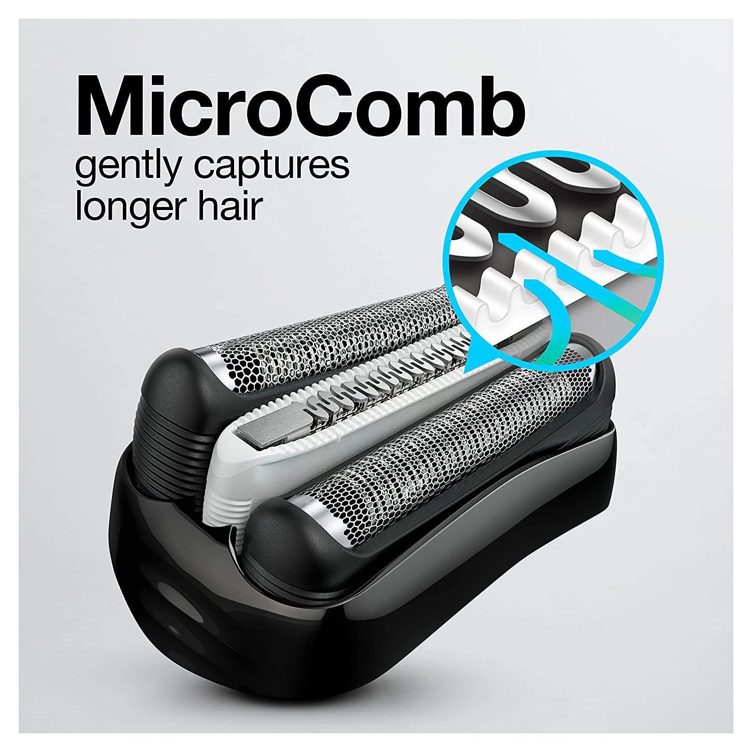 Braun Electric Series 3 Razor with Precision Trimmer, Rechargeable, Wet & Dry Foil Shaver for Men, 45 Minute Runtime, MicroComb and Long Hair Trimmer, Protects Skin from Nicks & Cuts, 4 Piece - Image 6