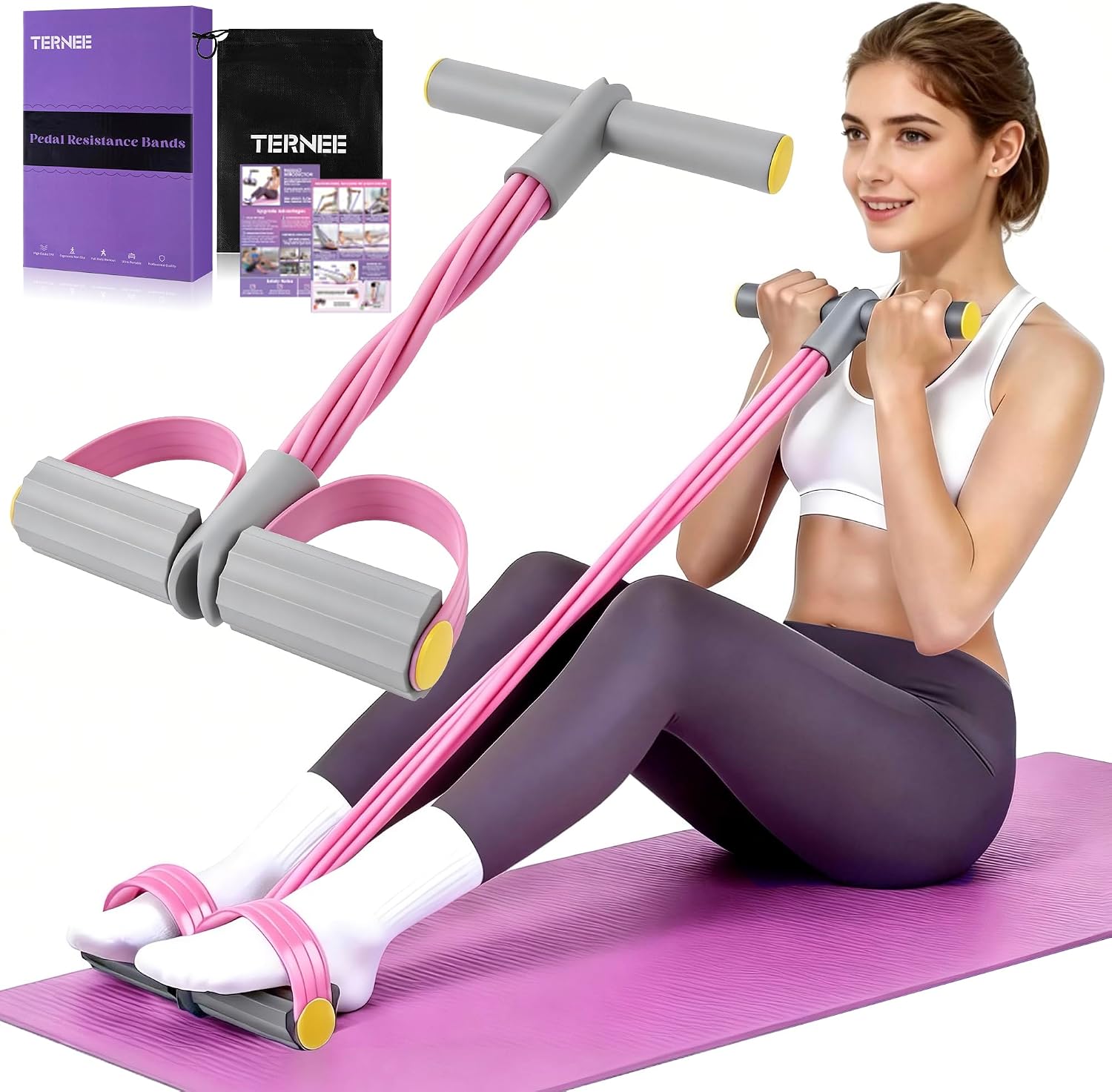 Pedal Resistance Band with Handle, ...