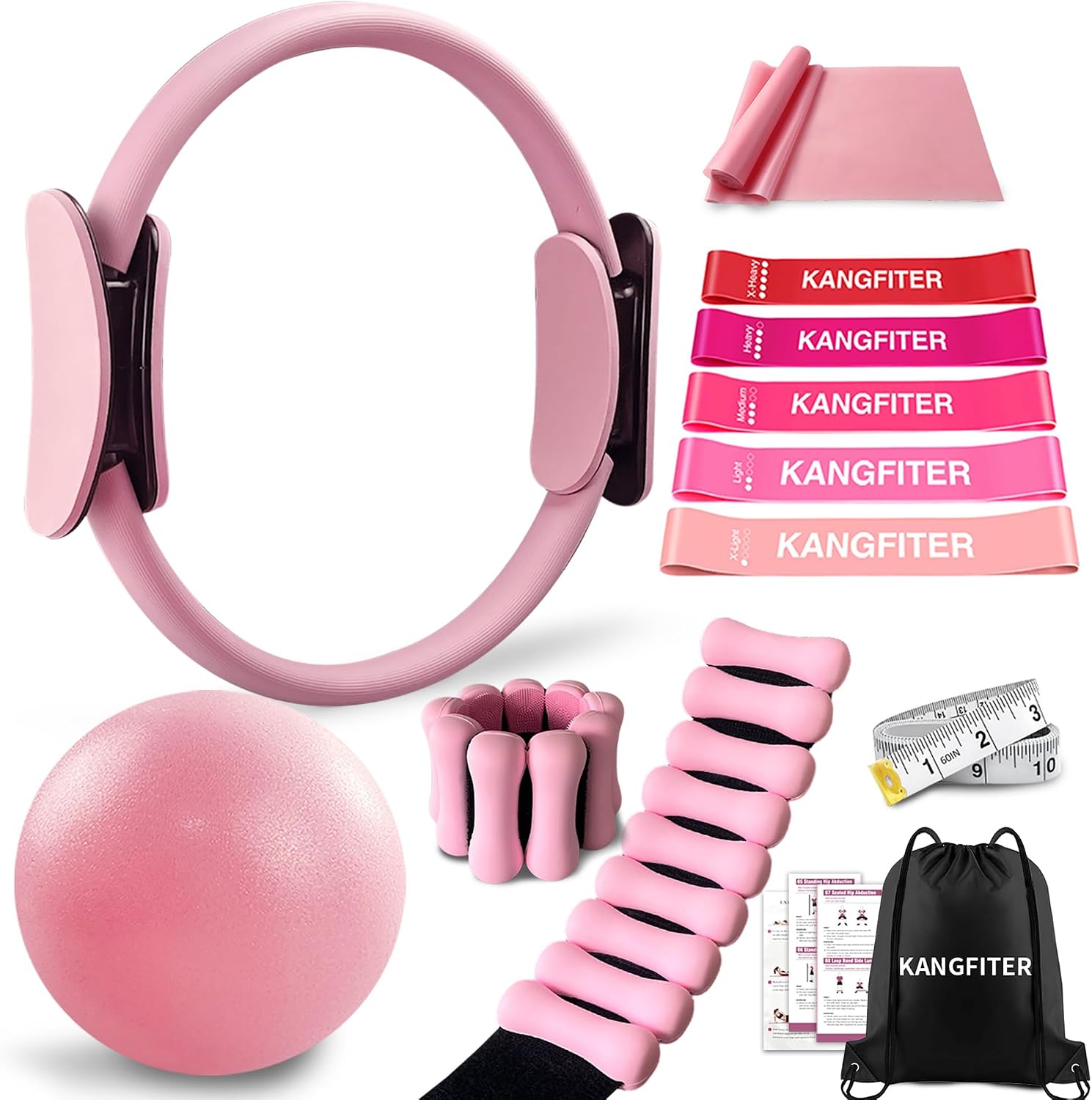 KANGFITER Pilates Kit with Ankle We...