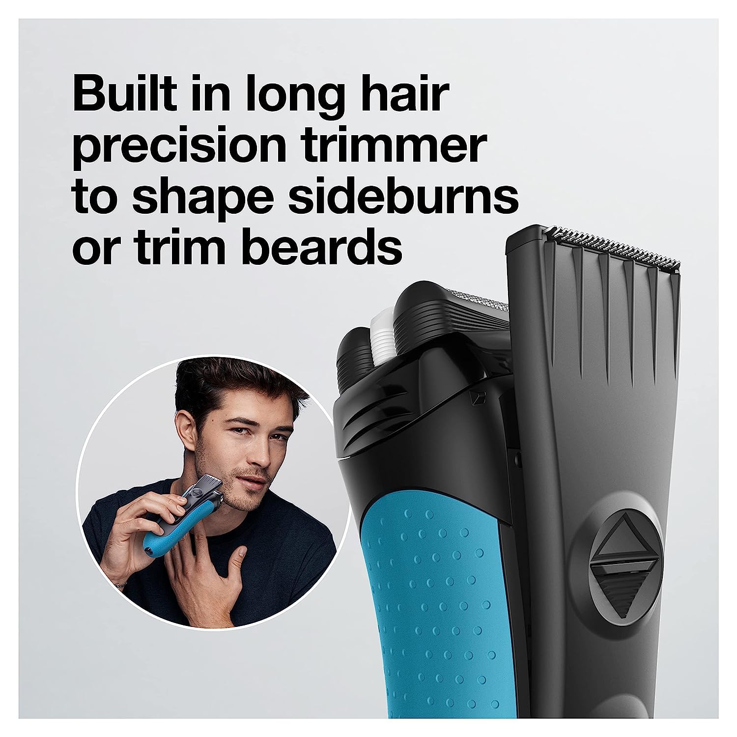 Braun Electric Series 3 Razor with Precision Trimmer, Rechargeable, Wet & Dry Foil Shaver for Men, 45 Minute Runtime, MicroComb and Long Hair Trimmer, Protects Skin from Nicks & Cuts, 4 Piece - Image 7