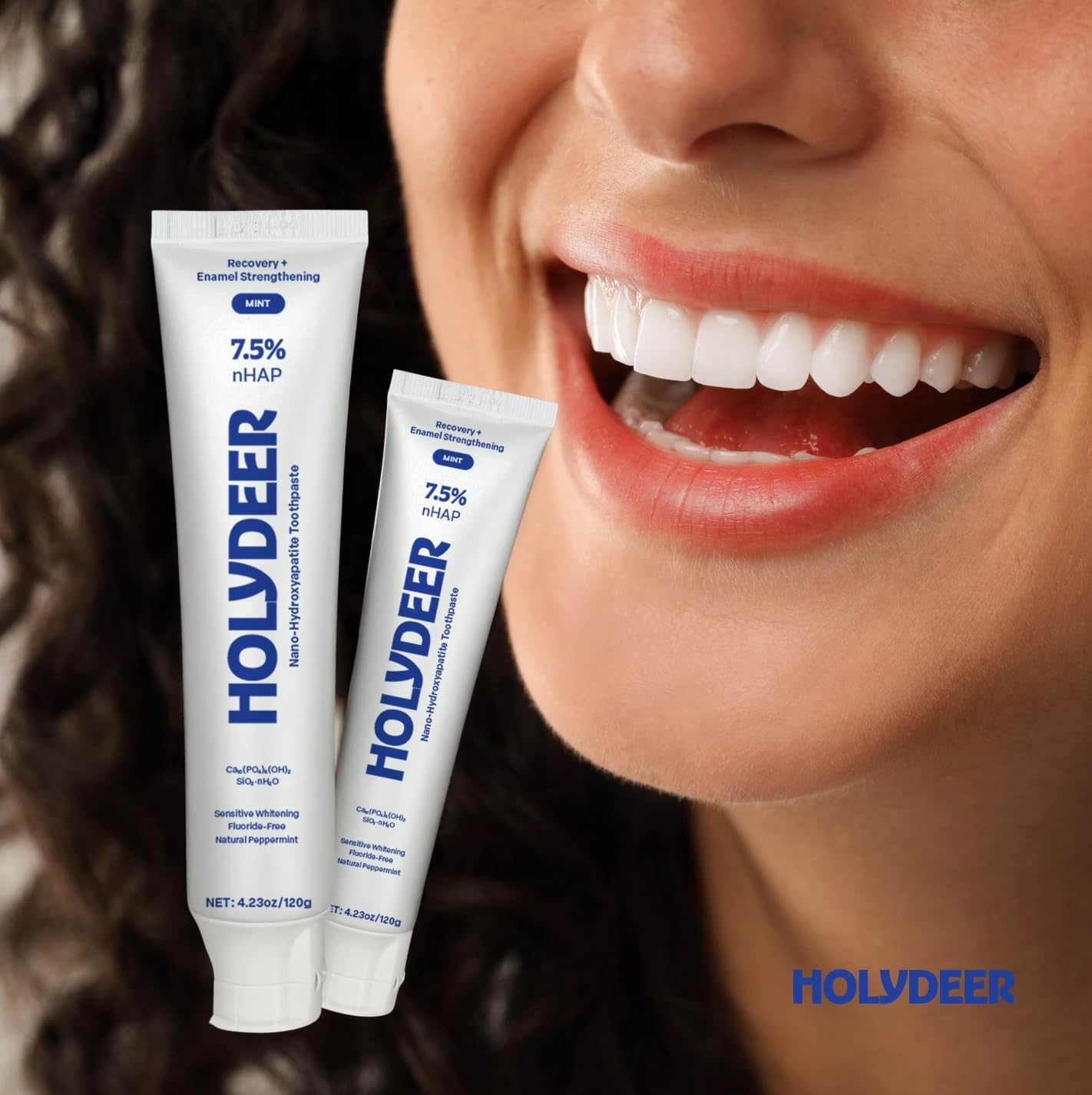 Nano-Hydroxyapatite Toothpaste, Mint, 7.5% nHAP, Fluoride-Free, Sensitive Whitening, Enamel Strengthening, 4.23 oz - Image 6
