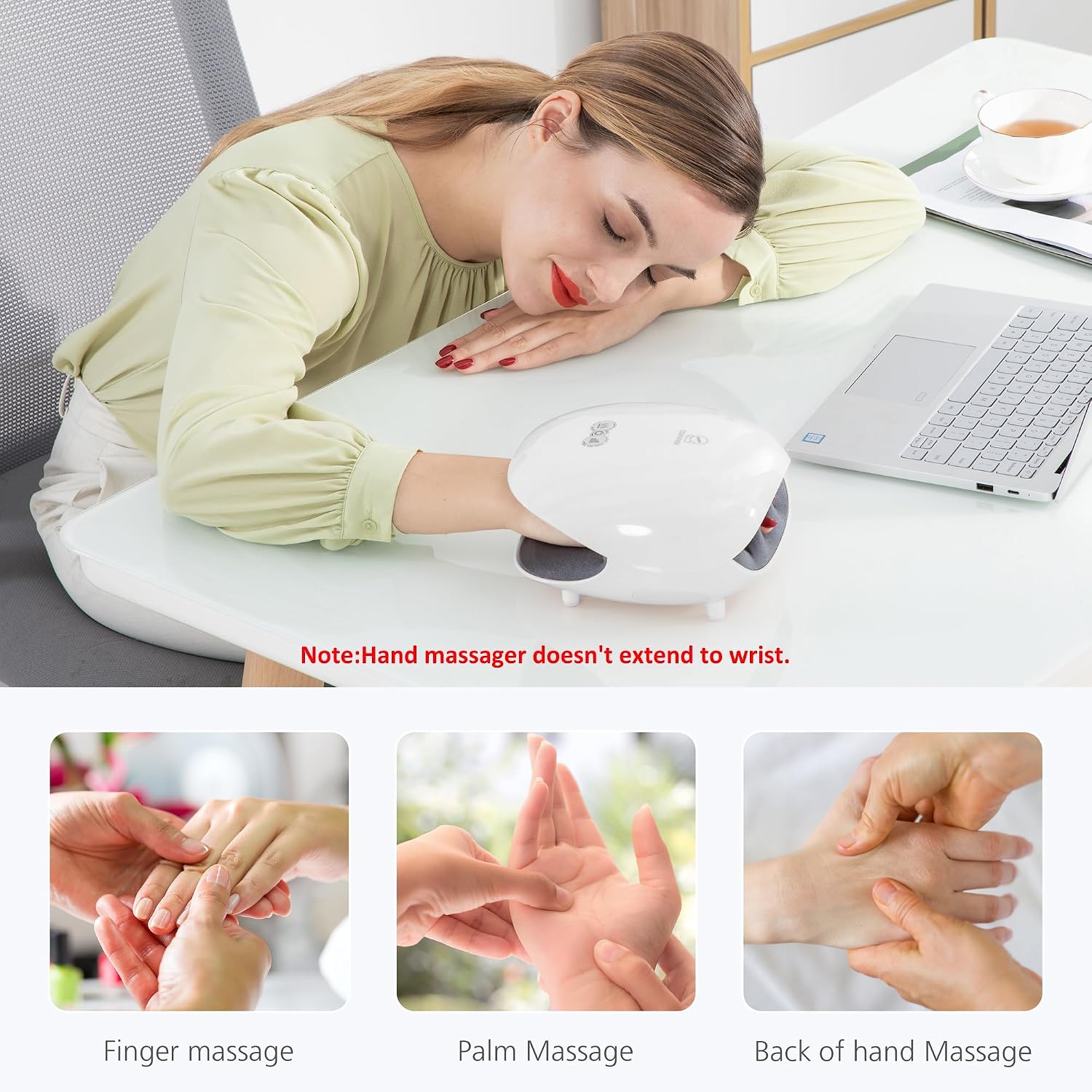 COMFIER 2026 FSA Wireless Hand Massager with Heat,3 Levels Compression & Heating, Rechargeable Hand Massager Machine for Carpal Tunnel, HSA Store Eligible Items, Gift for Men Women - Image 6