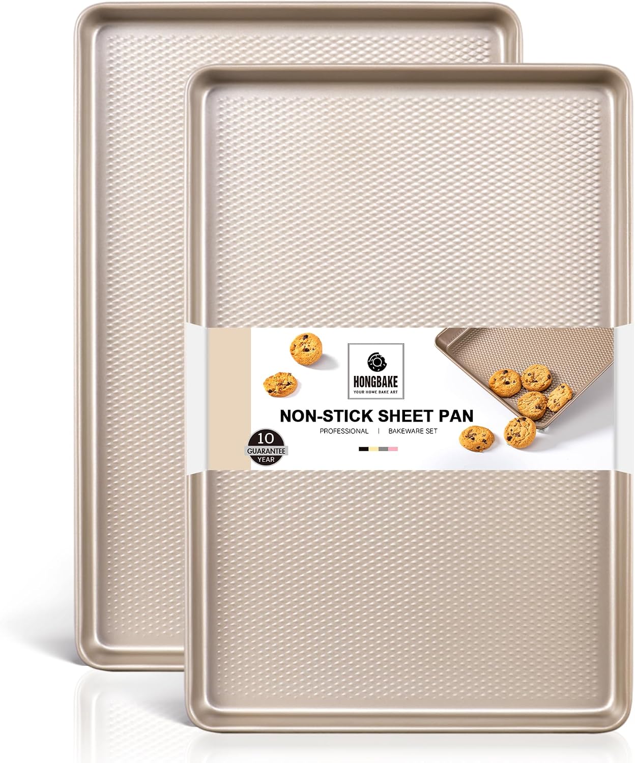 2 Pack Half Sheet Cookie Sheets for...