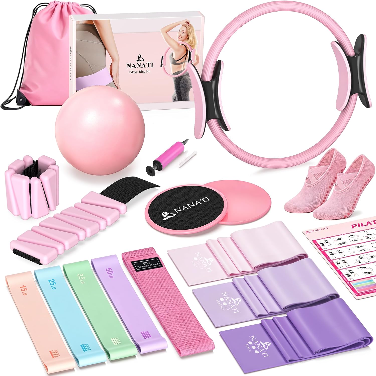 NANATI Pilates Kit, Home Pilates Wo...