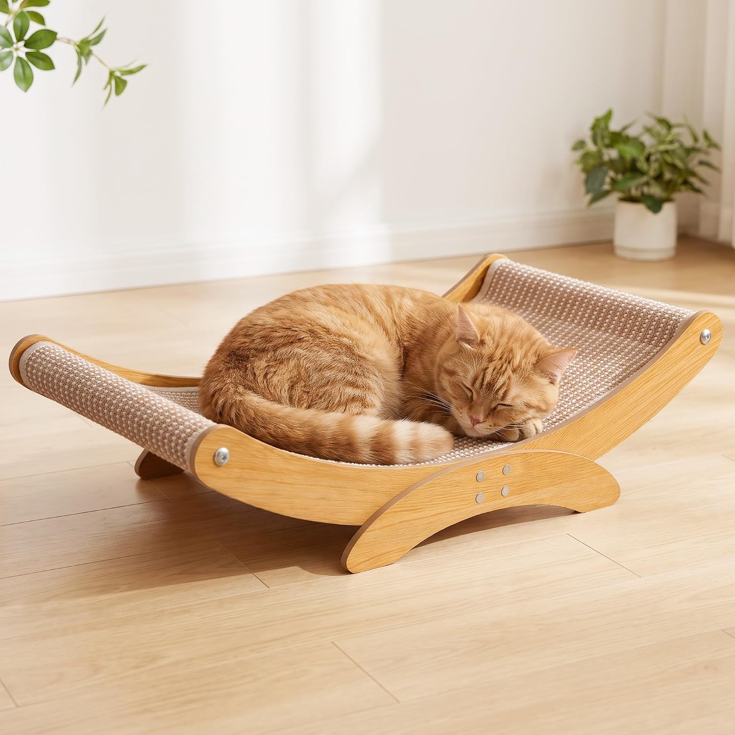 Cat Scratcher Bed for Indoor Cats, ...