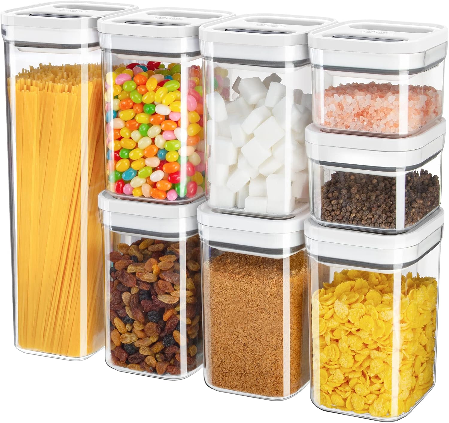 MR.SIGA 8 Piece Airtight Food Stora...
