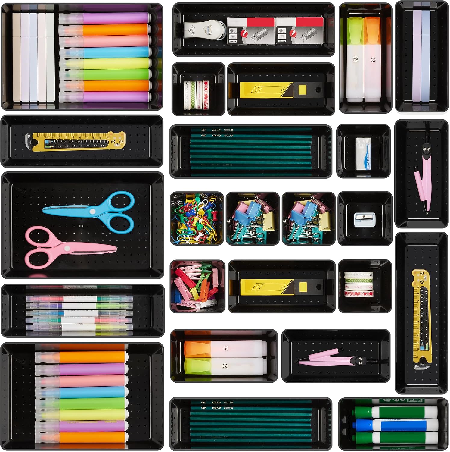 Vtopmart 25 Pack Plastic Drawer Org...