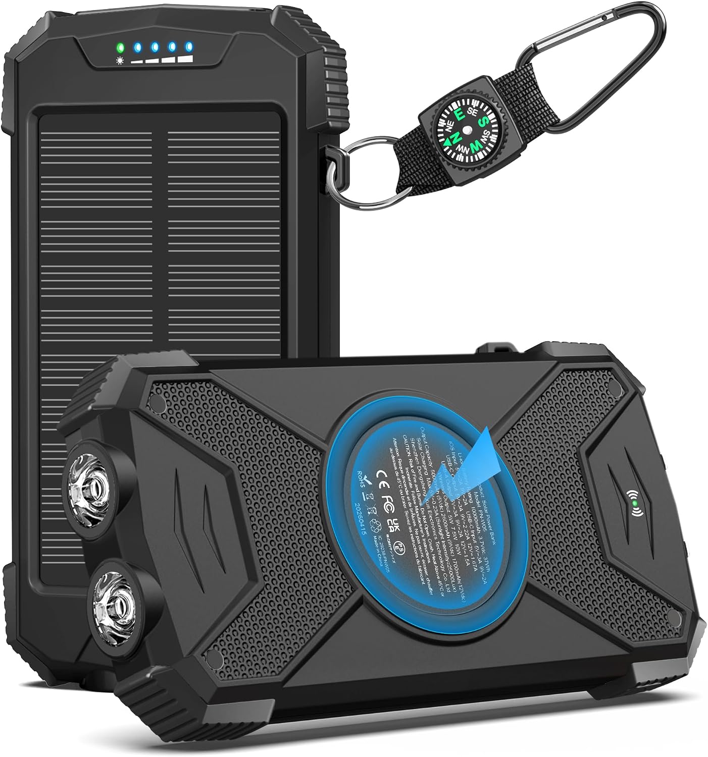 BLAVOR Solar Power Bank 10,000mAh P...