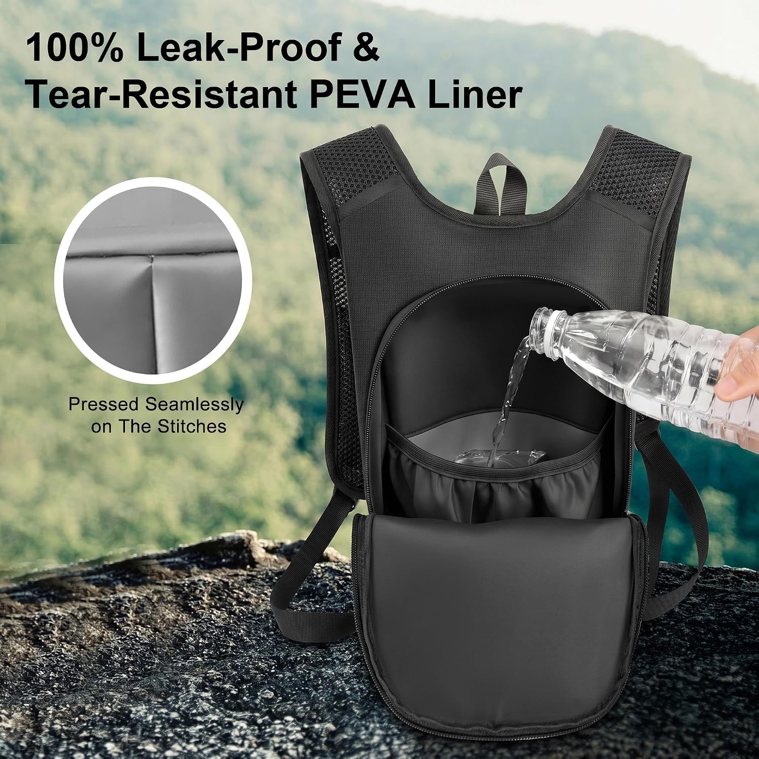 MIYCOO Hydration Backpack - Hiking Water Backpack with 2L Water Bladder - Image 8