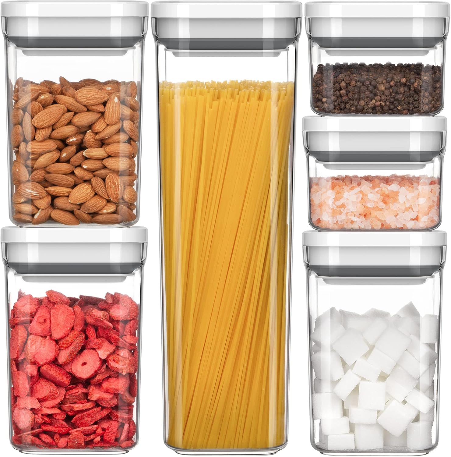 MR.SIGA 6 Piece Airtight Food Stora...