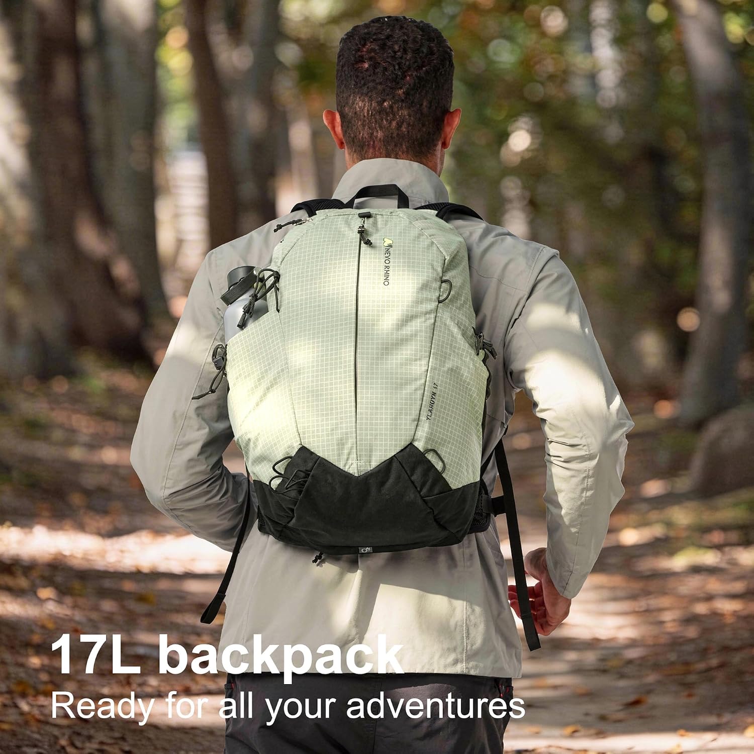N NEVO RHINO 17L Small Hiking Backpack for Women Men, Rain Cover Included - Image 8