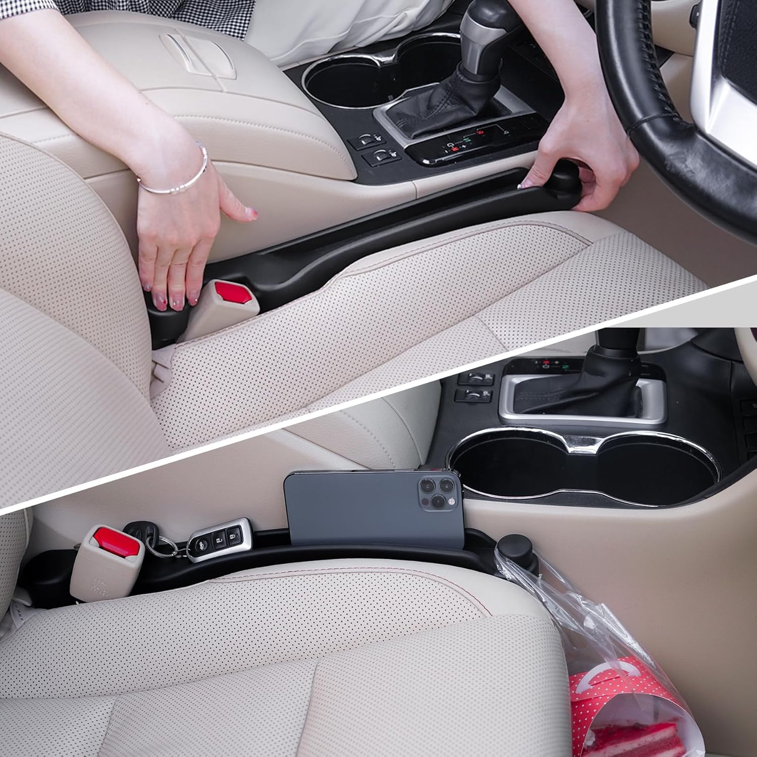 Givifive Car Seat Gap Filler Organi...