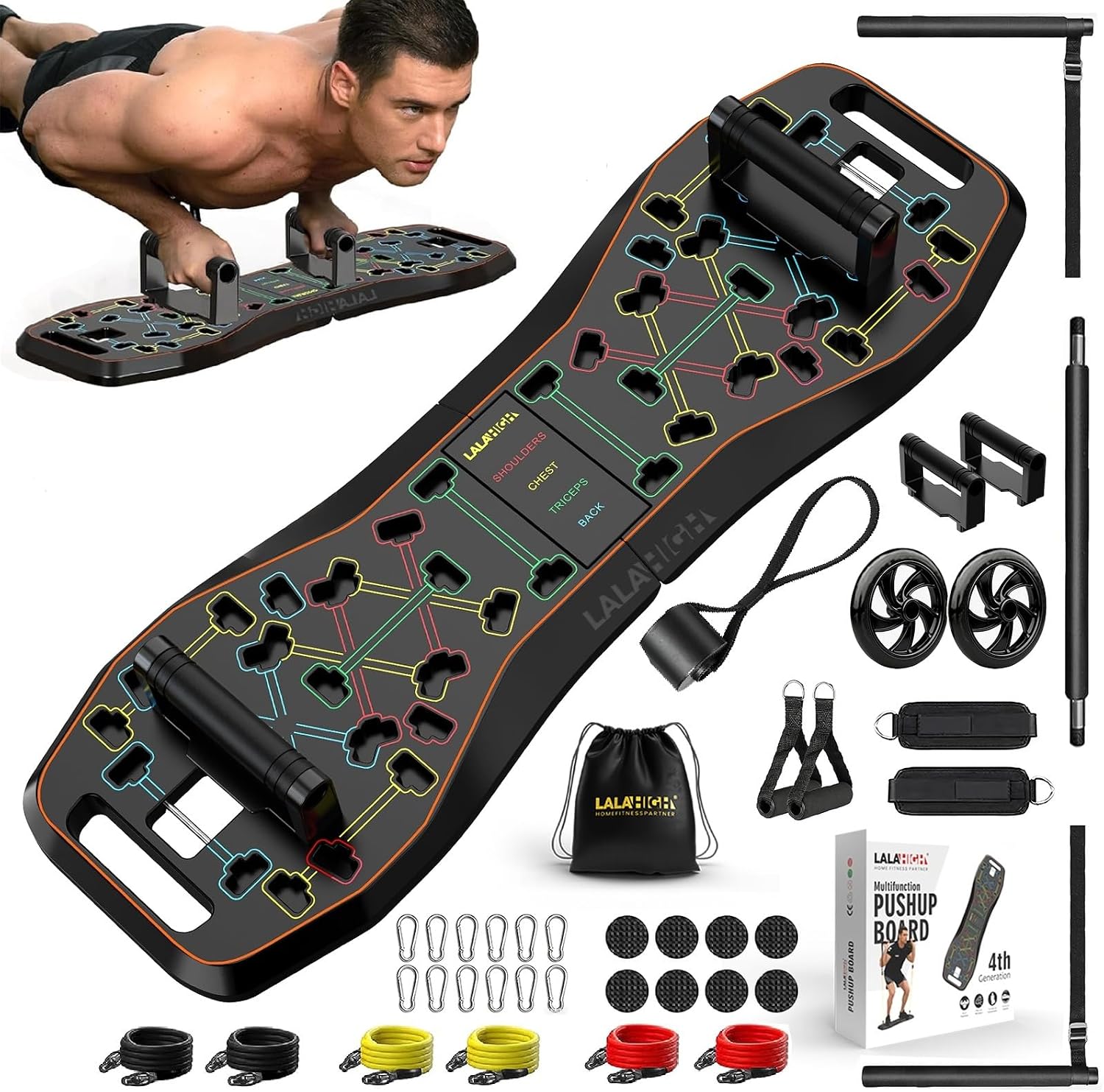 Upgraded Push Up Board,36 in 1 Home...