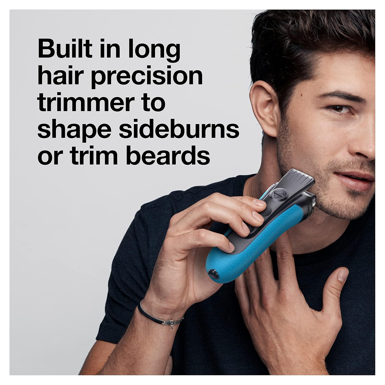 Braun Electric Series 3 Razor with Precision Trimmer, Rechargeable, Wet & Dry Foil Shaver for Men, 45 Minute Runtime, MicroComb and Long Hair Trimmer, Protects Skin from Nicks & Cuts, 4 Piece - Image 8