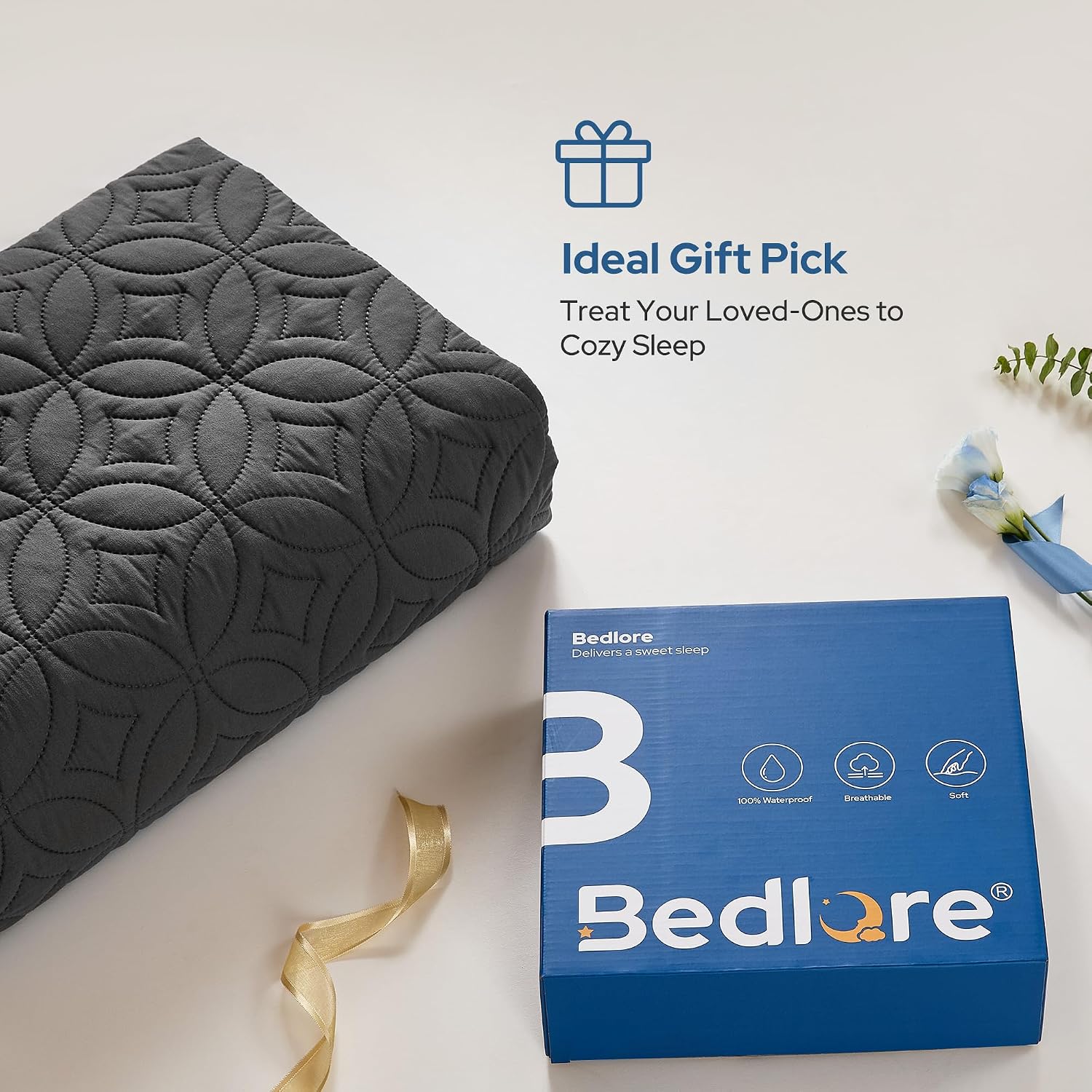 BEDLORE Waterproof Mattress Protector, Full Size Mattress Pad - Image 5