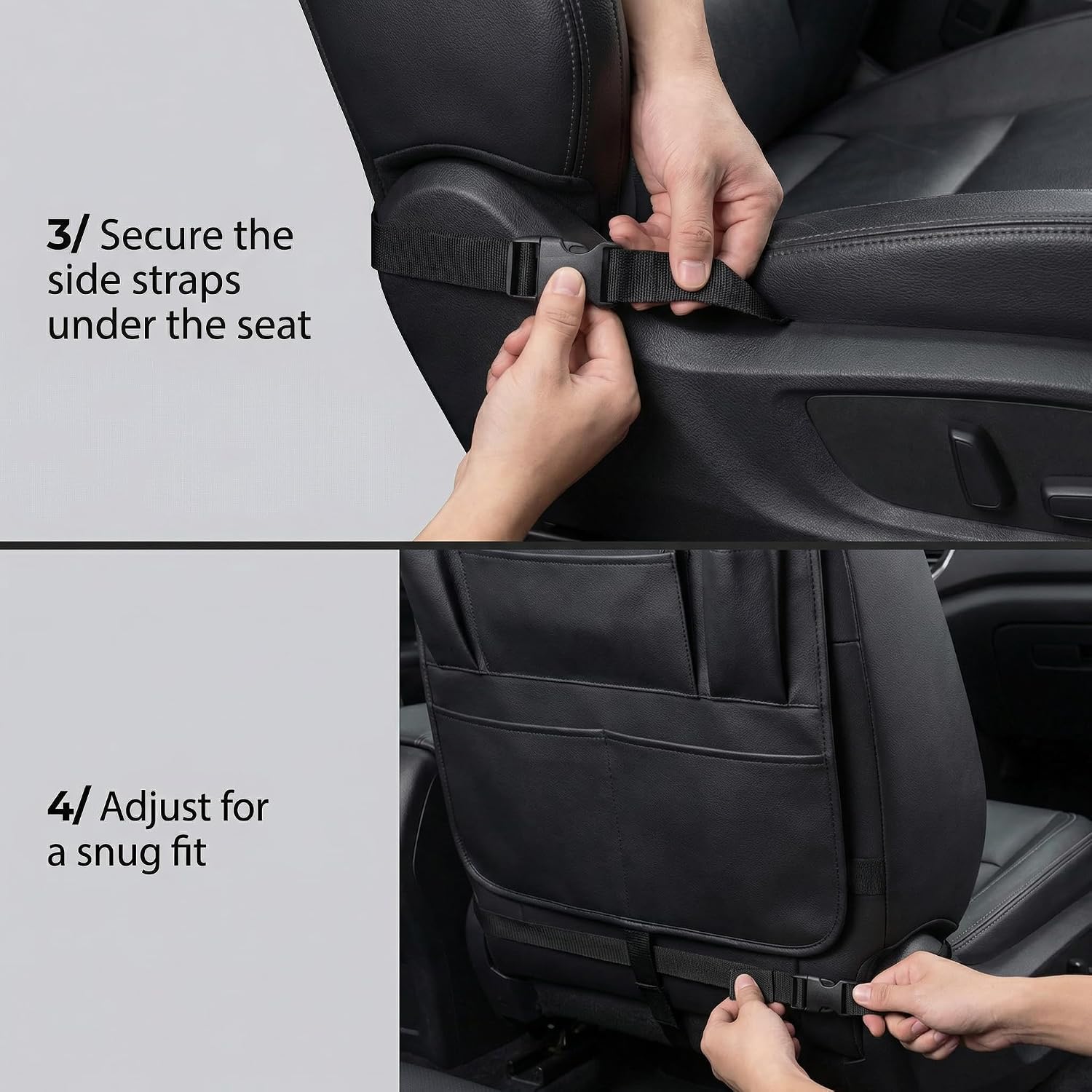 ONE PIX Backseat Car Organizer Mats Back Seat Organizers and Storage Bag with Touch Screen Tablet Holder for Kids Toddlers Car Seats, Travel Accessories, Road Trip Essentials Kids - Image 9