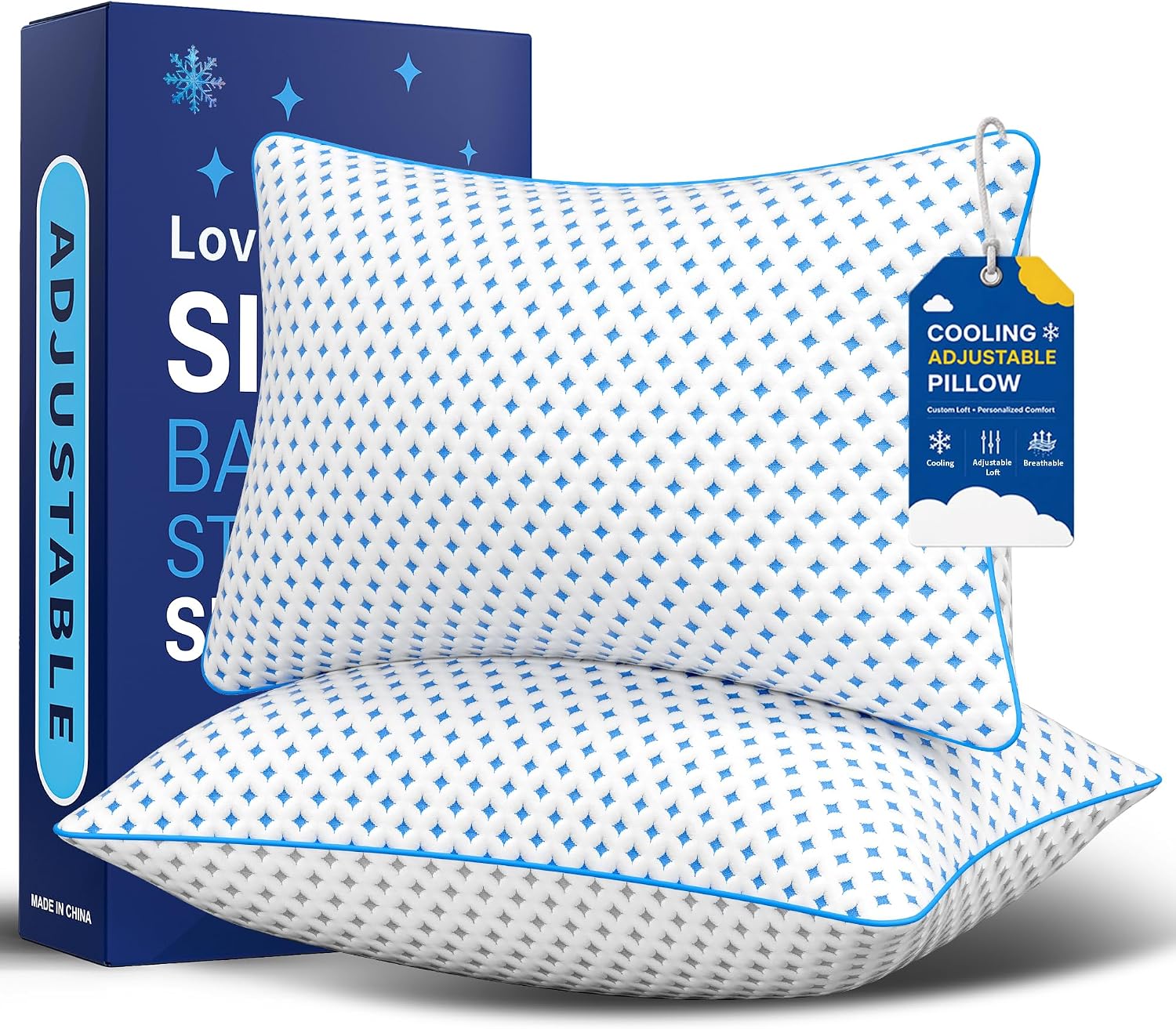 King Size Pillows Set of 2, Cooling...