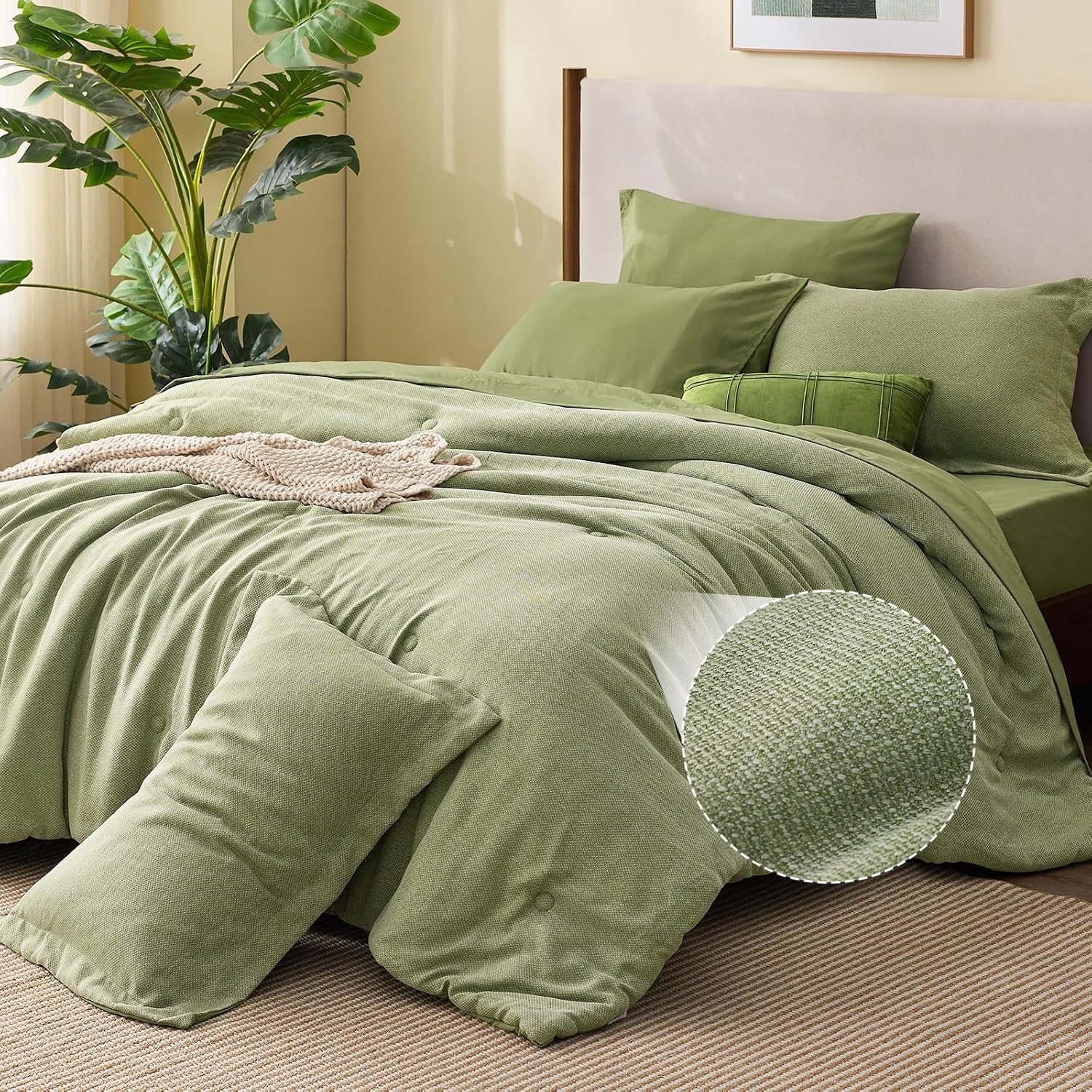 BEDELITE Queen Comforter Set 7 Piec...