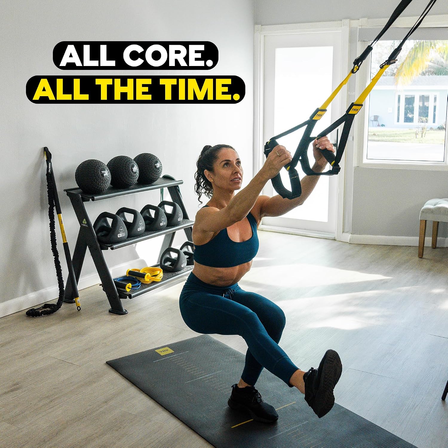 TRX All-In-One Home Gym System – Complete Suspension Training Kit for Strength Training, HIIT & Full-Body Workouts at Home or Outdoors, Includes Indoor & Outdoor Anchors - Image 7