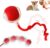 Interactive Rolling Dog Ball, 2027 New Self-Rolling Dog Toy and Interactive Cat Toy, Automatic Moving Pet Ball, 360° Intelligent Automatic Rolling Ball Toy, Electric Dog Ball/Cat Toy (Red)