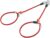 Howgo Slip Lead Leash 2 Dogs, Tangle-Free 360 Swivel(Red,No Handle)