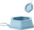 No Splash Dog Travel Bowls for Cars, Spill Proof Collapsible Dogs Water and Food Feeder Dispenser Integrated Molding Portable Cat Dish for Pet Vehicle Road Trips (Morandi Blue)