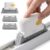 2-in-1 Groove Cleaning Tool, Window Sill Track Cleaner Tools (Yellow)