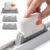 2-in-1 Groove Cleaning Tool, Window Sill Track Cleaner Tools (Orange)
