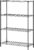 BestOffice | 4-Tier Wire Shelf | 36″ x 14″ x 54″ | Black