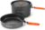 Odoland 15pcs Camping Cookware Mess Kit, Lightweight Pot Fry Pan Set