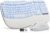 SABLUTE White Wireless Keyboard and Mouse Combo, Light up Ergonomic Keyboard Set, 2.4G Full Size Ergo Wave Key Board with Cushioned Plam Rest, Silent Mouse, for Computer/Laptop/Windows/Mac