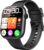 Smart Watch for Women Men, Fitness and Sleep Trackers with 1.83″ HD Touchscreen, Bluetooth Calling Smartwatch for Android/iOS, IP67 Waterproof Multi-Sport Modes Pedometer, Jet Black