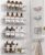 8 Pack Adhesive Bathroom Holders & Dispensers for Kids & Adults, Silver