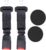 2PC+2PC Car Coasters for Cup Holders,Black, Soft PVC,Anti-Slip, Easy to Clean
