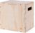Amazon Basics 3-in-1 Wooden Plyo Box, Non-Slip Plyometric Jump Box with Three Heights for Home Gym Workout, Easy Assembly