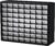 Akro-Mils 64-Drawer Plastic Storage Cabinet, 20″ W x 6″ D x 16″ H, Black