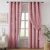 100% Blackout Curtains for Bedroom, Double Layer Pink 84″ L