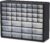 Akro-Mils 44-Drawer Plastic Storage Cabinet, 20″W x 6″D x 16″H, Black