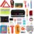 STDY Car Roadside Emergency Kit with Jumper Cables, Vehicle Auto Safety Kit