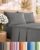 Full Size 4 Piece Sheet Set – Comfy Breathable & Cooling Sheets – Dark Grey