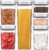MR.SIGA 6 Piece Airtight Food Storage Container Set for Pantry Organization
