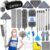 Microfiber Duster Kit 27pcs with 30 to 100 in Extension Pole, Grey