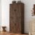 Unikito 71″ Tall Farmhouse Kitchen Pantry Storage Cabinet with Barn Doors
