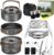 18Pcs Camping Cookware Cooking Set, Joyfair Camp Mess Kit with Utensils