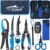 PLUSINNO 9PCS Fishing Gear, Fishing Tools with Tools Bag, Fishing Accessories, Corrosion Resistant Fishing Pliers Kit, Fishing Knife, Fish Lip Gripper, Fishing Scale, Towel, Fishing Gifts for Men